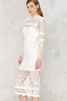 Asilio A Love Like That Cutout Midi Dress White Size 6 for rent on The Volte - image 4