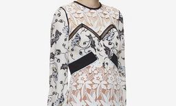 Self Portrait White Swallow Guipure Dress Size 12 for rent on The Volte - image 4