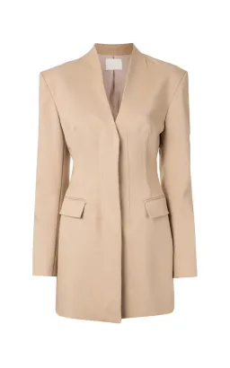 Dion Lee Camel Frame Blazer Dress Nude Size 8 for rent on The Volte - image 3