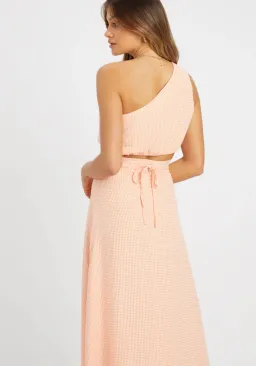 Kookai Brady Tie Top and Brady Midi Skirt Orange Size 10 for rent on The Volte - image 2