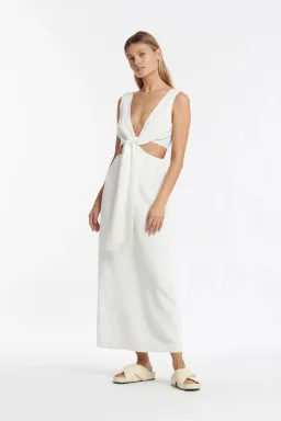 Sir the Label Clemence V Neck Dress White Size AU 10 for rent on The Volte - image 2
