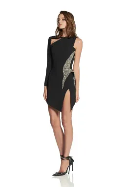 Toni Maticevski Bombshell Mini Dress Black Size 8  for rent on The Volte - image 2