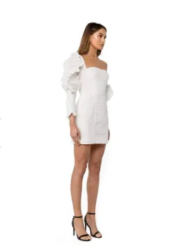 Asilio Asymmetric Mini Dress White size 6 for rent on The Volte - image 3