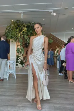 Sonya Moda Nour Ocean Pearl Maxi Dress White Size S for rent on The Volte - image 3