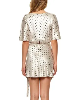 Bec & Bridge Bon Appetit Wrap Mini Dress Print Size AU 10  for rent on The Volte - image 5