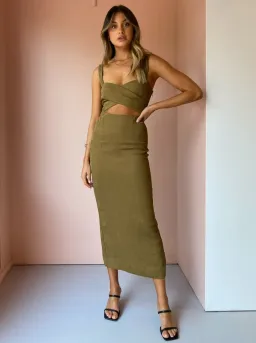 Shona Joy Simone Dress Green Size 10 for rent on The Volte - image 2