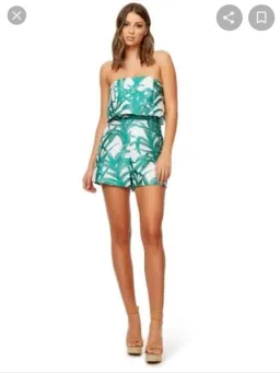 Kookai Palm Cove Playsuit Print Size 6 for rent on The Volte - image 1