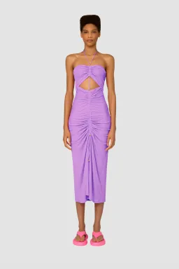 Amy Lynn Jersey Cut-out Dress Vega Lilac Size 8 for rent on The Volte - image 1