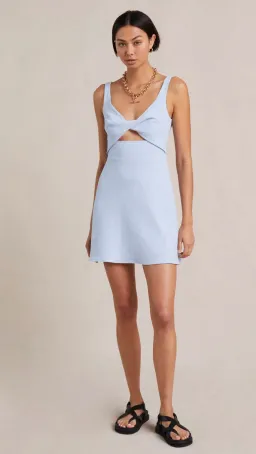 Bec & Bridge Phoebe Mini Dress Blue  Size 14 for rent on The Volte - image 1