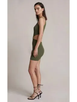 Bec & Bridge Olive Mason Knit Mini Dress Green Size AU 6  for rent on The Volte - image 3