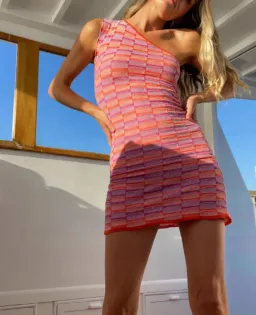 Gimaguas Single Shoulder Été Dress Print Size 6 for rent on The Volte - image 6