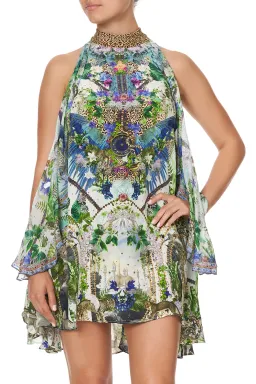 Camilla Moon Garden Neck Tie Short Dress Print Size S for rent on The Volte - image 2