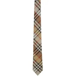 Burberry Beige Check Manston Tie for rent on The Volte - image 1
