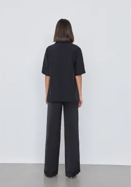 Viktoria and Woods Chorus Shirt Size 1 and Pilot Pants Size 3 Set Black  for rent on The Volte - image 2