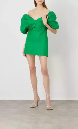 Rachel Gilbert Xavier Mini Dress Green Size 3 / AU 12 for rent on The Volte - image 2