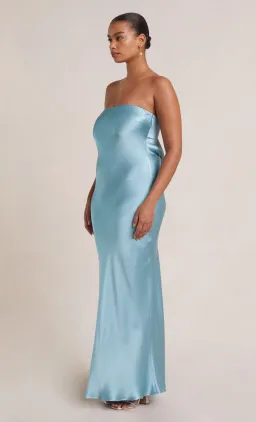 Bec & Bridge Moon Dance Strapless Dress in Sea Spray Blue Size 12 for rent on The Volte - image 5
