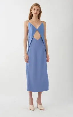 Dion Lee Tessellate Dress Cornflower Blue Size 10 for rent on The Volte - image 2