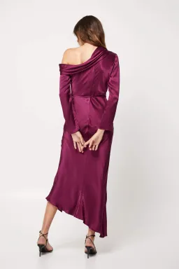 Mossman The Motion Dress Burgundy Size 8  for rent on The Volte - image 4