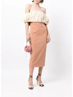 Rachel Gilbert Harley Dress Terracotta/Lemon Size AU 8 for rent on The Volte - image 1