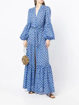 Rebecca Vallance Santorini Kaftan Print Size 8  for rent on The Volte - image 2