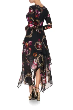 Camilla Asymmetrical Ruffle Skirt Mirror Mirror Print Size S for rent on The Volte - image 3