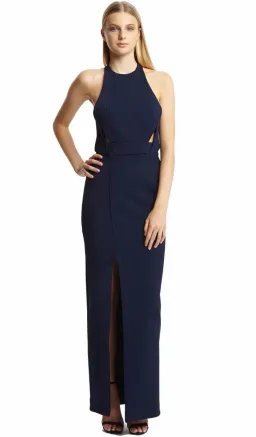 Nicholas Bandage Insert Gown Navy Size 8 for rent on The Volte - image 1