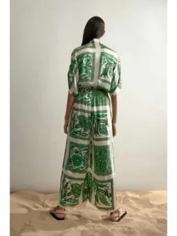 Alemais Lucille Lounge Shirt and Pants Set Print Size AU 6 for rent on The Volte - image 3