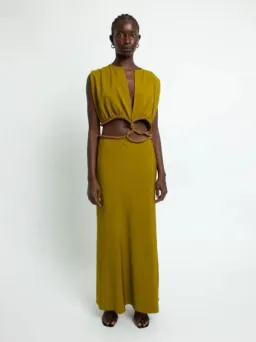 Christopher Esber Crystal Interweave Dress Size 8  for rent on The Volte - image 1