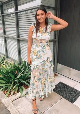 Alice McCall Oh So Lovely Midi Dress Floral Size 10 for rent on The Volte - image 2