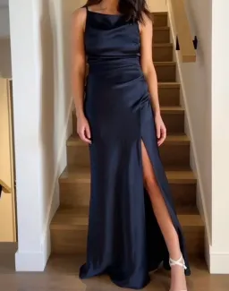 Bec & Bridge The Dreamer Maxi Dress Navy Size 8 for rent on The Volte - image 2