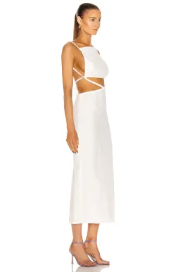Christopher Esber Carly Squared Tie Dress White Size 8 for rent on The Volte - image 4