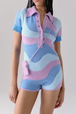 House of Sunny Good Vibrations Bodysuit Print Size 6 for rent on The Volte - image 2