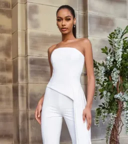 Nadine Merabi Faye Top White Size 12  for rent on The Volte - image 2