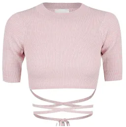 St. Cloud Label Milan Space Dye Mock Neck Knit Top and Savannah Space Dye Knit Skirt Set Pink Size 6 for rent on The Volte - image 3