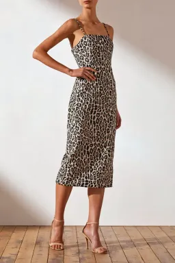 Shona Joy Leopard Dress Print Size 8 for rent on The Volte - image 2