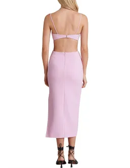 Bec & Bridge Alba Cut Out Midi Dress Pink Size 10 for rent on The Volte - image 2