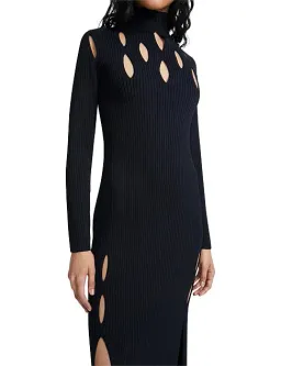 Dion Lee Slashed Rib Dress Black XS for rent on The Volte - image 3