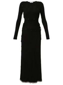 Christopher Esber Deconstructed Long Sleeve Dress Black Size 8  for rent on The Volte - image 3