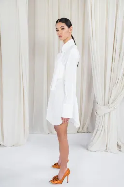 Ellery Godwin Shirt Dress White Size 6 for rent on The Volte - image 2