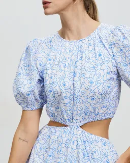 Faithful the Brand Alessandria Midi Dress Print Size 12 for rent on The Volte - image 3