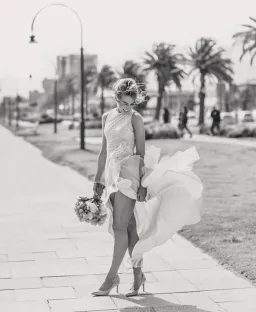 Carla Zampatti Pearl Lace La Belle Époque Gown White Size 6 for rent on The Volte - image 3