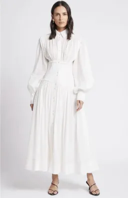 Aje Utopia Long Sleeve Dress White Size 6 for rent on The Volte - image 2