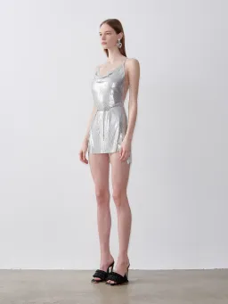 Poster Girl Adrianne Mini Dress Silver Size 8 for rent on The Volte - image 3