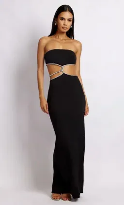 Meshki Billie Strapless Maxi Dress Black Size 10 for rent on The Volte - image 1