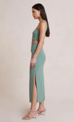Bec and Bridge Ivy Crop and Skirt Set Green Size 8 for rent on The Volte - image 3