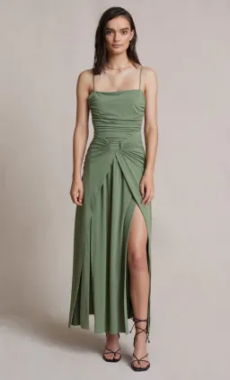 Bec & Bridge Vixen Maxi Dress in Olive Green Size 10 for rent on The Volte - image 1