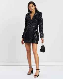 Eliya the Label Victoria Blazer Dress Black Size 10 for rent on The Volte - image 1