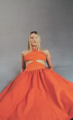 Bec & Bridge Ula Cut Out Maxi Dress Chilli Orange Size S / AU 8 for rent on The Volte - image 4