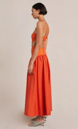 Bec & Bridge Ula Cut Out Maxi Dress Chilli Orange Size S / AU 8 for rent on The Volte - image 2