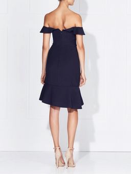 Navy Blue Dress - MATEA FRILL DRESS - FRENCH NAVY for rent on The Volte - image 2